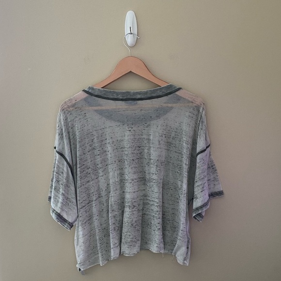 Women’s Urban Outfitters Out From Under Green Tuti Burnout Cropped Tee Size L - Picture 3 of 5